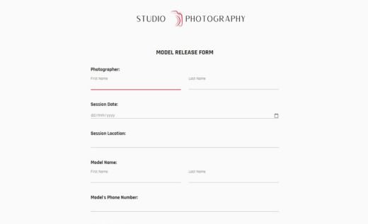 Model Release Form