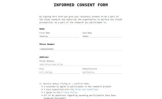 Basic Consent Form