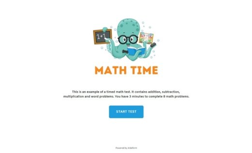 Timed Math Test