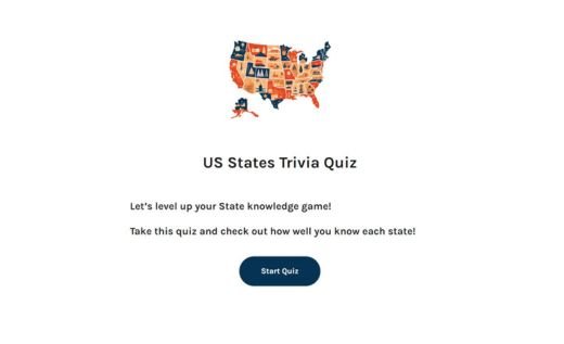 Timed US States Quiz